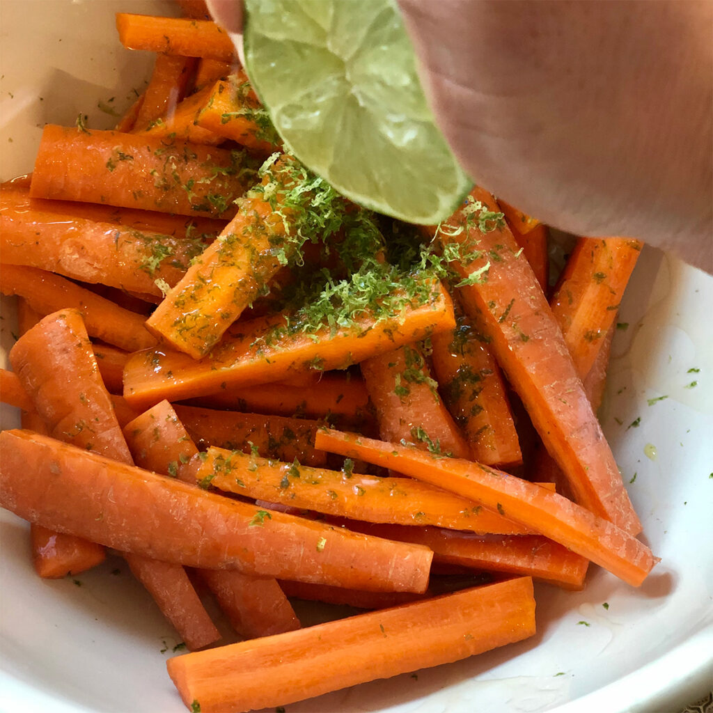 Zesty carrots recipe