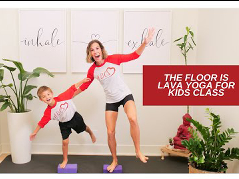 The Floor is Lava Yoga for Kids